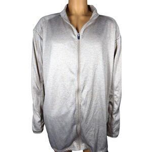 Pro‎ Tour Jacket Size 4X Big & Tall Khaki Tan Full Zip Golf